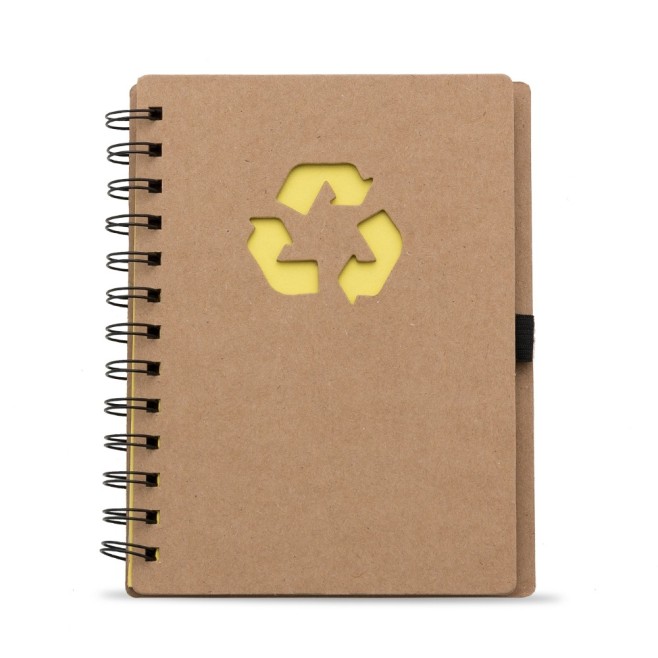 Bloco de Anotação Ecológico com Capa em Papel Kraft