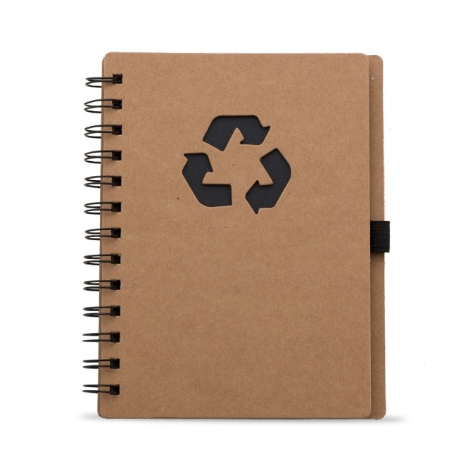 Bloco de Anotação Ecológico com Capa em Papel Kraft
