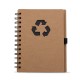 Bloco de Anotação Ecológico com Capa em Papel Kraft