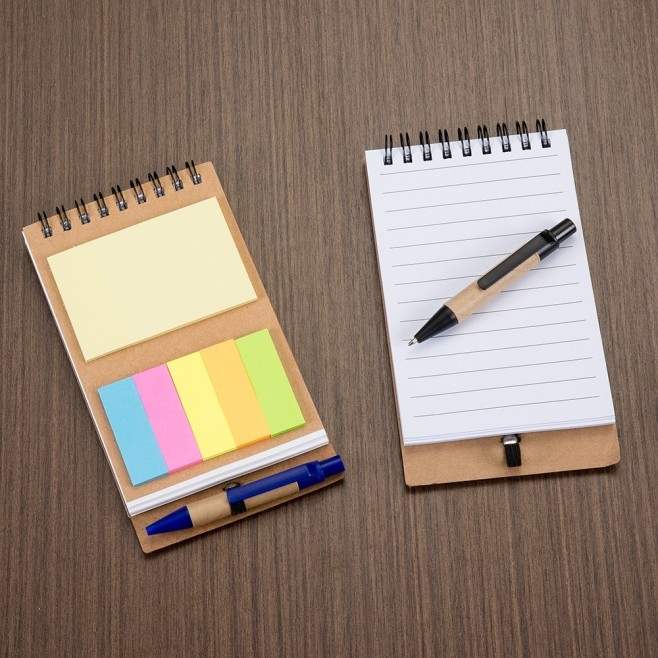 Bloco para anotações em Papel Kraft