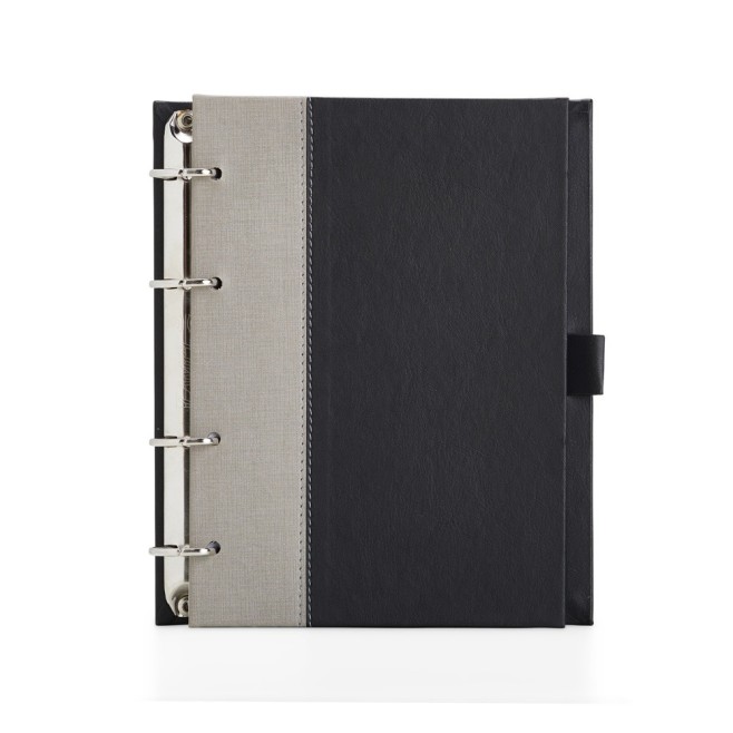 Caderno Fichário de Couro Sintético Personalizado