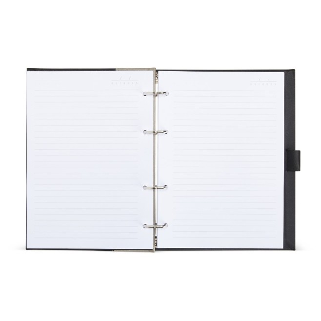 Caderno Fichário de Couro Sintético Personalizado