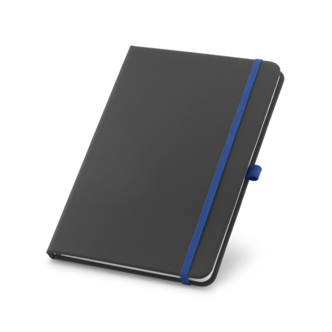 Caderno Capa Couro Sintético Com Elástico Colorido