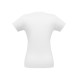 Camiseta feminina branca Promocional