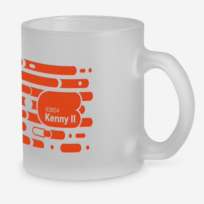 Caneca de Vidro Fosco 340ml Personalizada