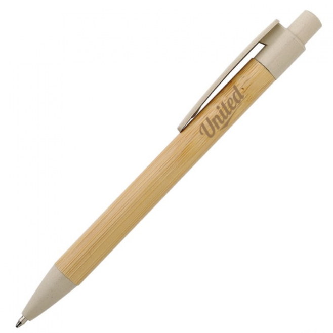 Caneta Bambu Ecológica Personalizada com Logo