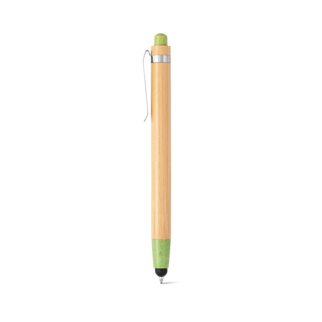 Caneta Bambu Touch Screen Personalizada Para Brindes