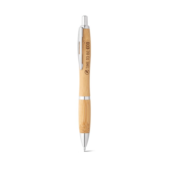 Caneta de Bambu Personalizada Com Logomarca