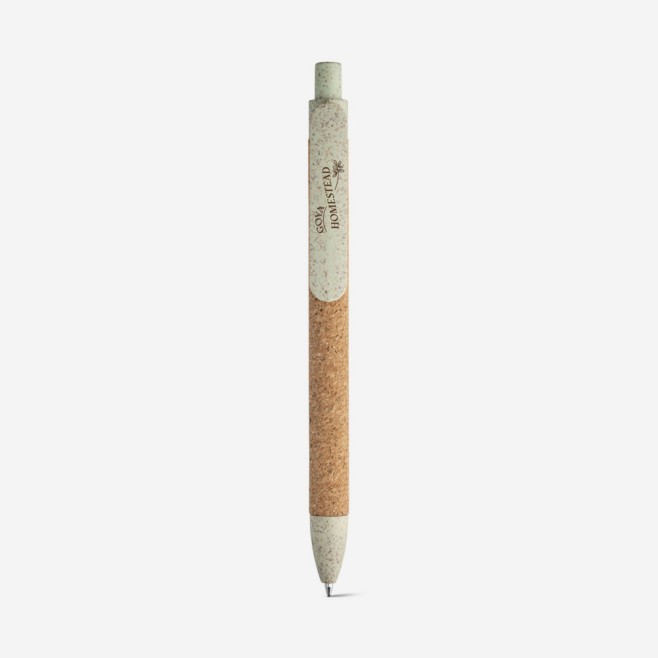 Caneta de Cortiça e Fibra de Trigo Personalizada 