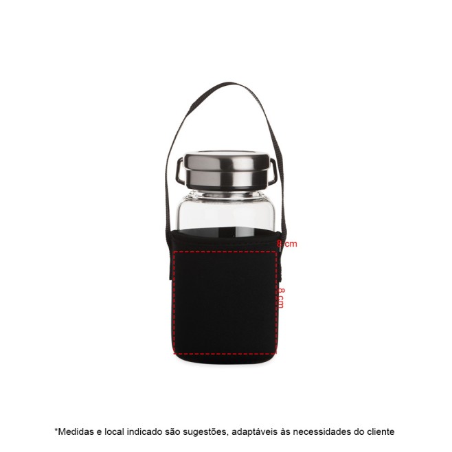 Garrafa de Vidro 650ml Personalizada