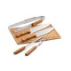 Kit Churrasco Aço Inox e Madeira Para Presente