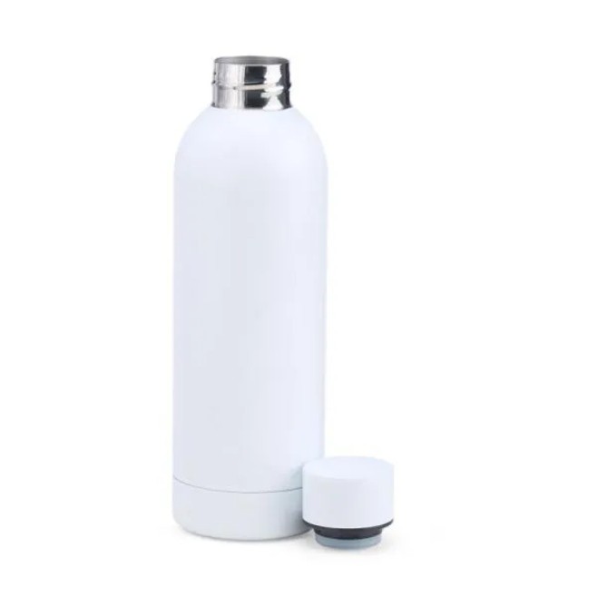 Kit Garrafa, Caderno E Caneta - Branco - 3 Pçs Personalizado