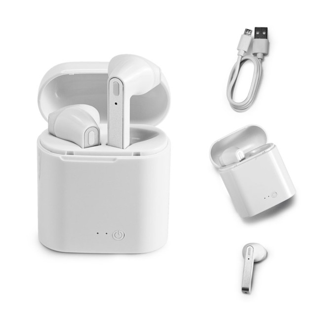 Fone de Ouvido Bluetooth Personalizado com Logo